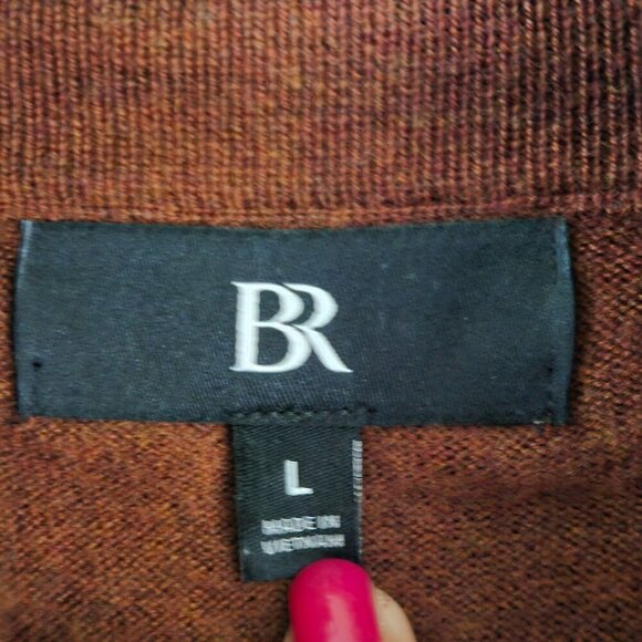 Banana Republic Merino Wool 1/2 Zip Sweater 2024 Mock Neck Size L - Picture 5 of 7